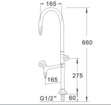 Vòi rửa phòng thí nghiệm WJH0723